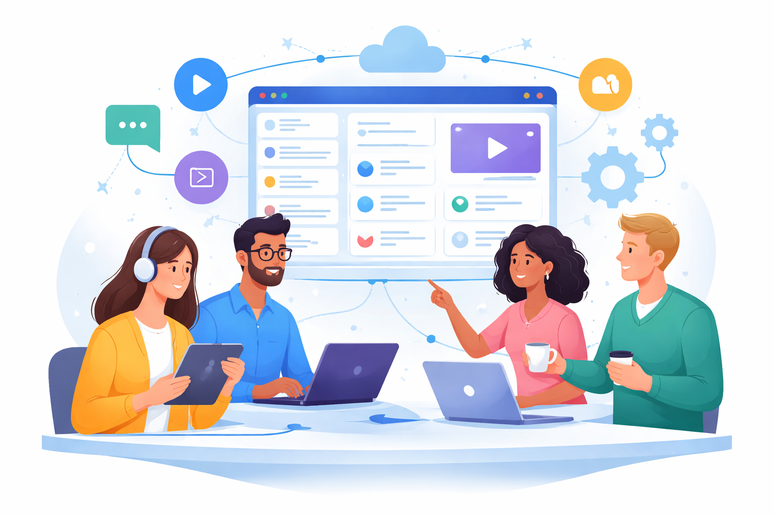 collaboration with content creators